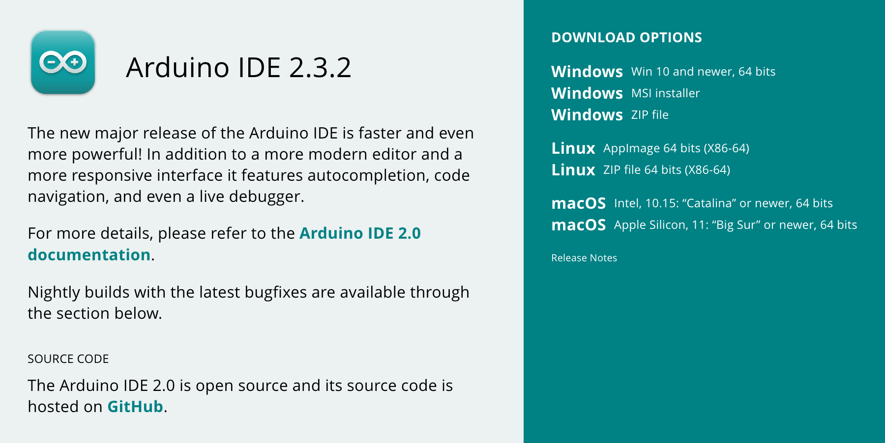 Arduino IDE Download Software